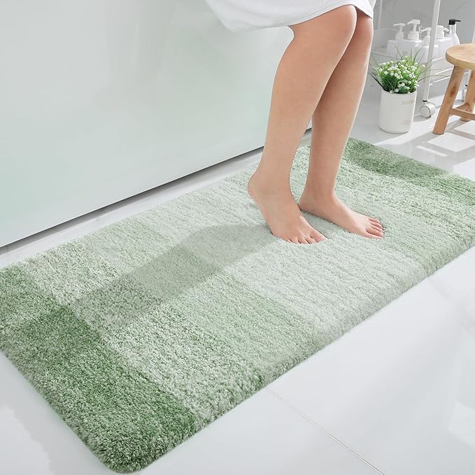 OLANLY Bathroom Runner Rugs 47x24, Extra Soft Absorbent Microfiber Bath Rugs by OLANLY