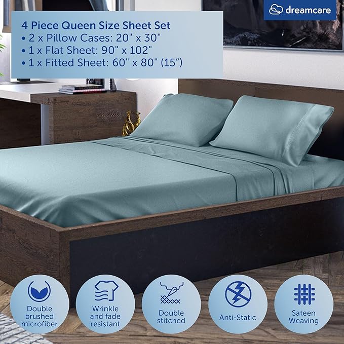 DREAMCARE Queen Size Sheets - Image 4