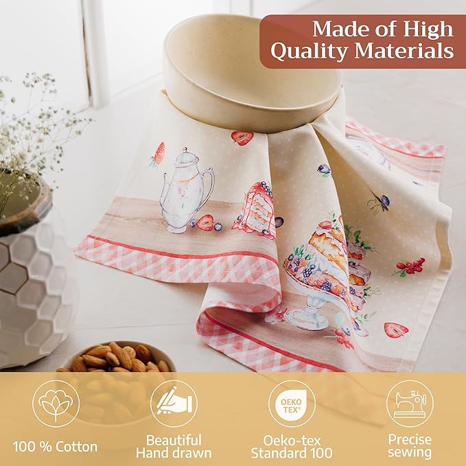 Maison d' Hermine Cloth Napkins Set of 4 100% Cotton Soft & Durable Everyday - Image 3
