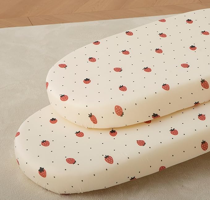 SDY Jersey Strawberry Bassinet Sheets by SDYSoftnessDefinedbyYou