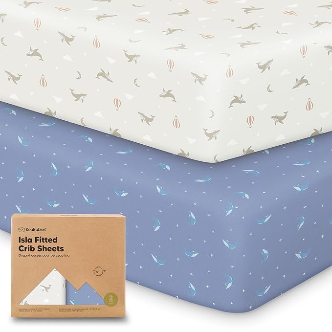 KeaBabies 2-Pack Baby Crib Sheets by KeaBabies