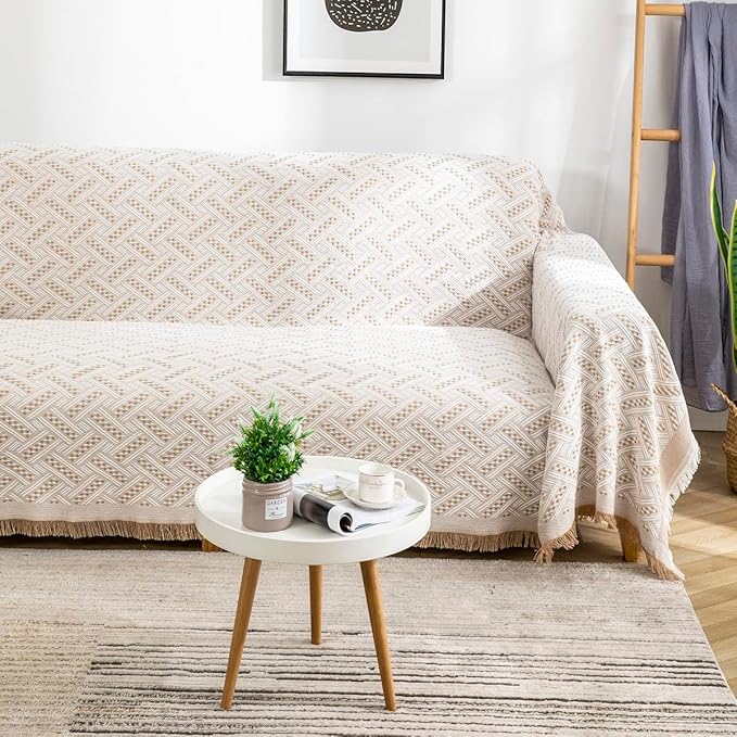 AIVIA Couch Cover Sheet Blanket, Oversized Reversible Couch Covers - Image 3
