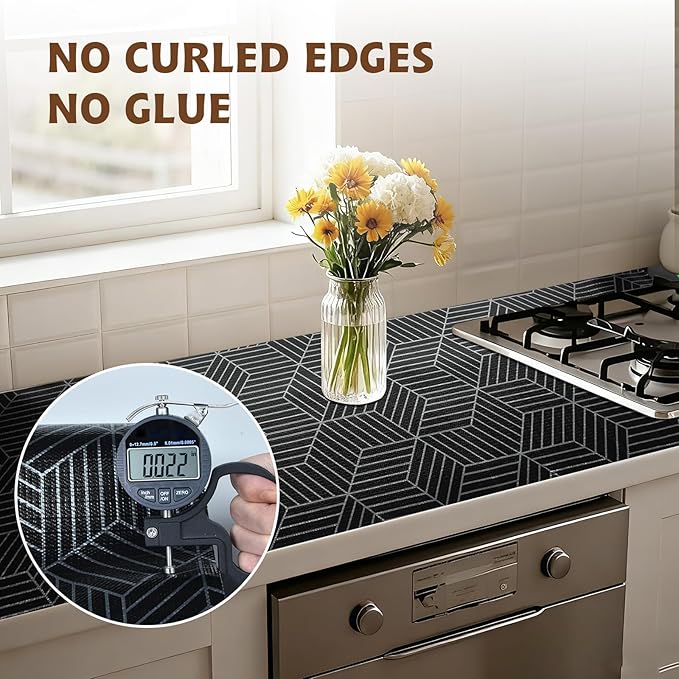 Shelf Liners for Kitchen Cabinets 17.3in x 20FT, Non Adhesive Cabinet Liner - Image 8