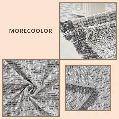 Grey Couch Cover Blanket Cute Geometrical Jacquard Washable Sofa Cover - Image 3