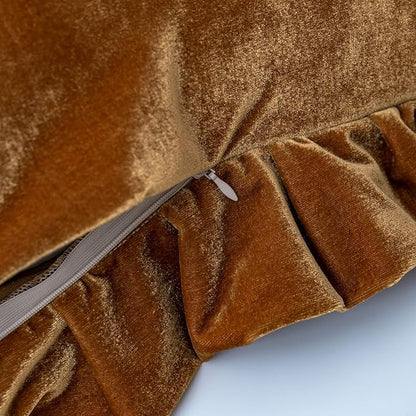 Velvet Throw Pillow Cover Soft Decorative Luxurious Solid Square Cushion Case - Image 5