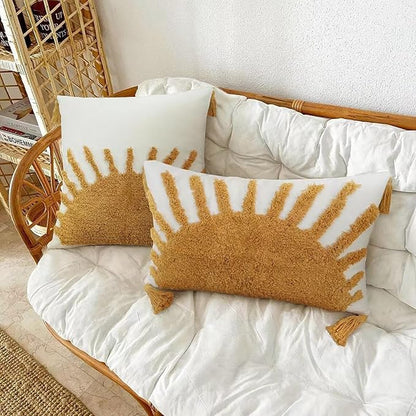 Adabana Boho Throw Pillow Covers 18x18, Decorative Tufted Pillows Cover - Image 4