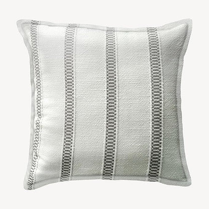 SanVia Grey Hearth Premium Cotton Throw Pillow Covers, 20 x 20 Inches, by SanVia