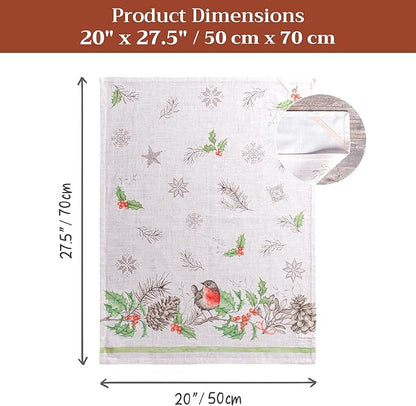 Maison d' Hermine Kitchen Towels Set of 3 100% Cotton 20" x 27.5" Reusable - Image 7