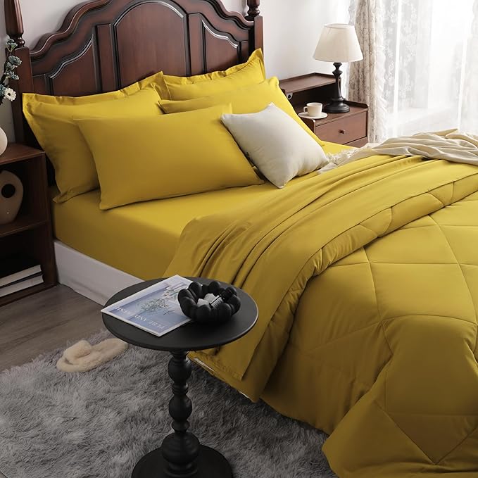 NTBAY King Comforter Set with Sheets, 7 Pieces Soft and Breathable King Bedding - Image 6