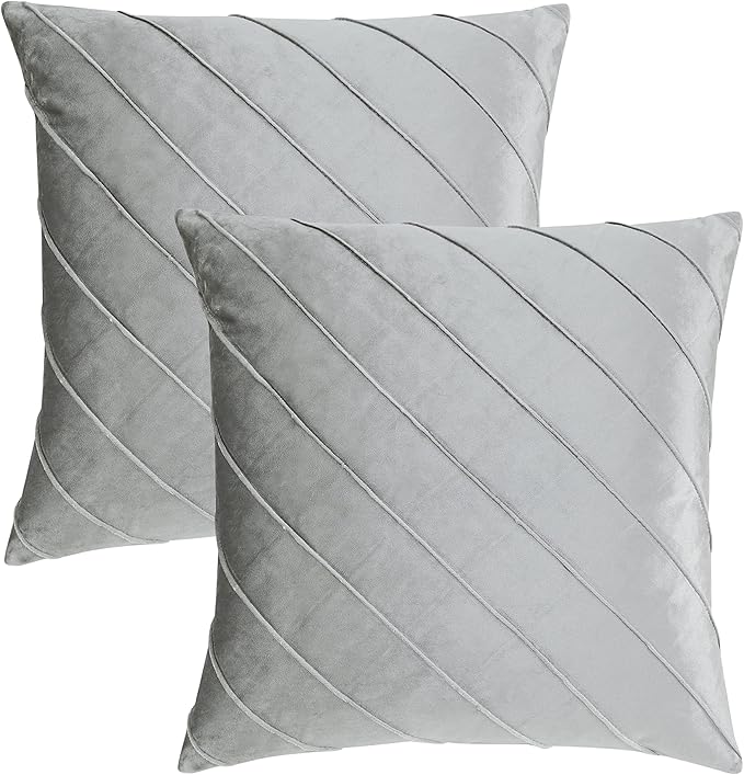 GIGIZAZA Decorative Velvet Pillow Covers 20x20, Living Room Square Cushion - Image 4