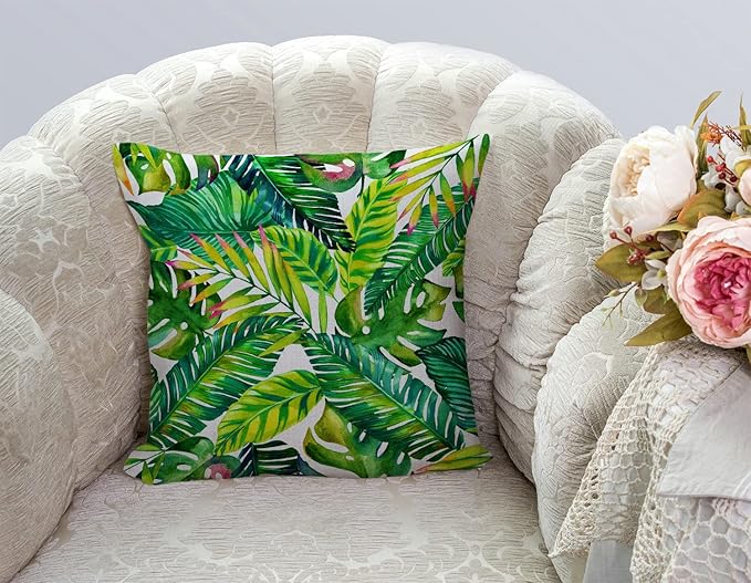 TSSOHU Orange Leaves Outdoor Throw Pillow Cover - Image 3
