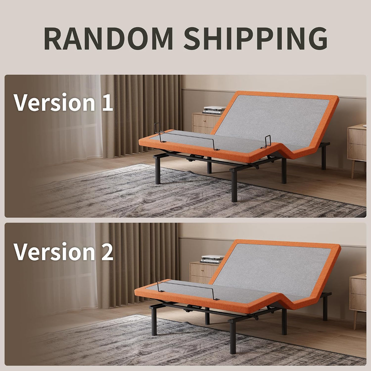 eshine adjustable bed frame with 10" gel memory, view 9