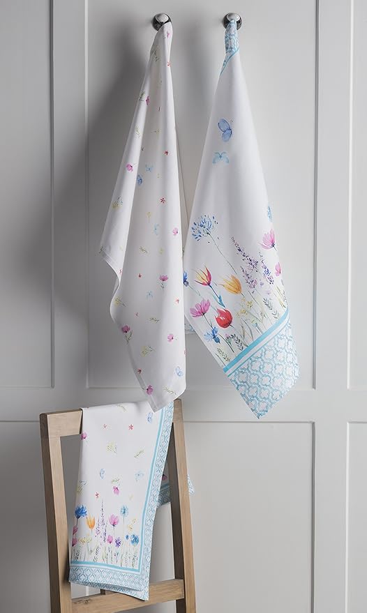 Maison d' Hermine Kitchen Towels Set of 2 100% Cotton 27.50" x 20" Reusable - Image 9
