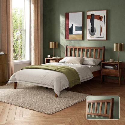 mopio ted full bed frame, headboard, platform bed, main product view