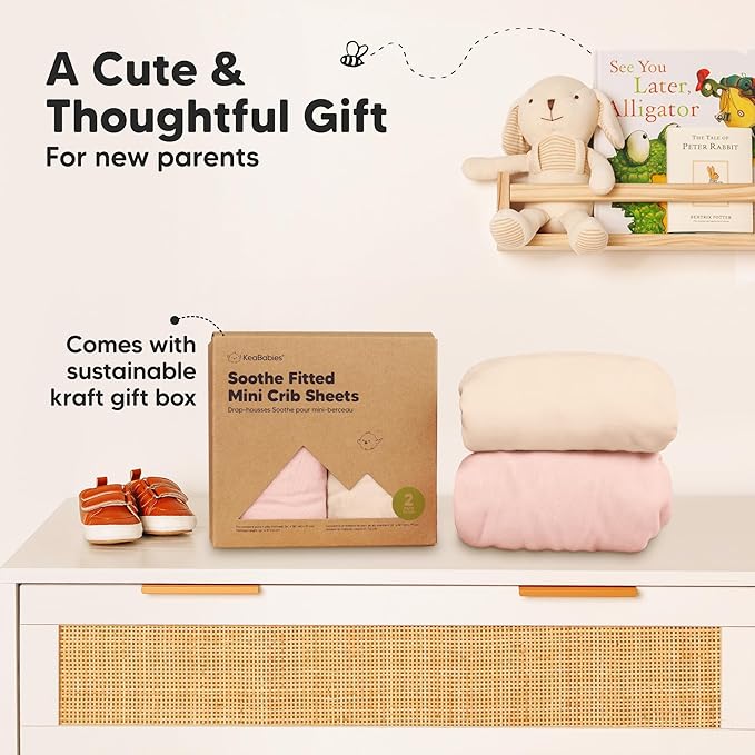 2-Pack Mini Crib Sheets Fitted - Image 9