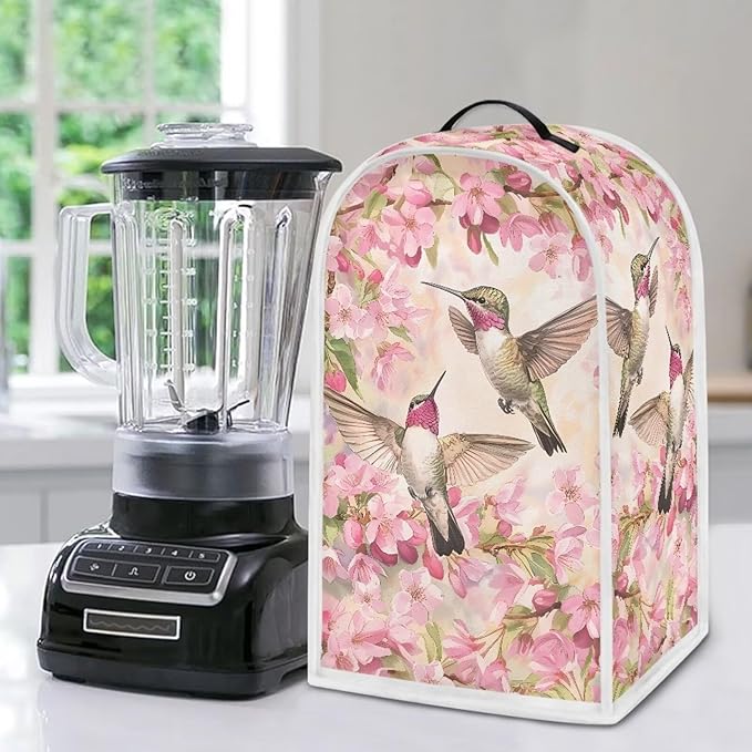 Flower Hummingbird Kitchen Blender Dust Cover Anti Fingerprint Polyester Food - Image 4