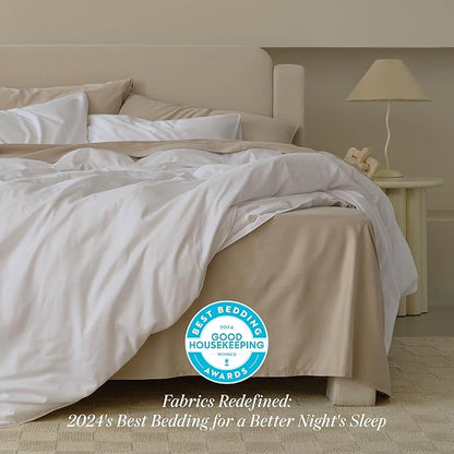 Double Stitch Cotton Tencel Duvet Cover - Image 4