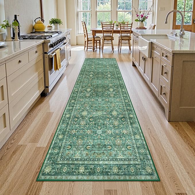 Collive Kitchen Rug Runners for Hallways, 2.6x12ft Long Washable Bathroom - Image 4