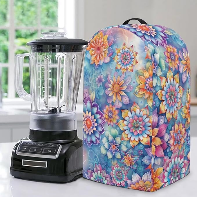 Mandala Flower Blender Dust Cover by Annejudy