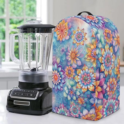 Mandala Flower Blender Dust Cover by Annejudy