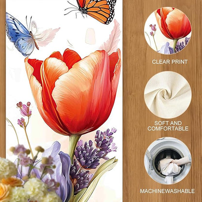 Floral Table Runner – 13x72 Inch Spring Summer Table Decor - Image 4