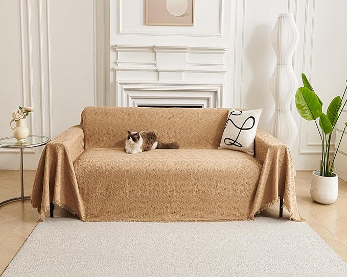 AIVIA Couch Cover Sheet Blanket, Oversized Covers - Image 3