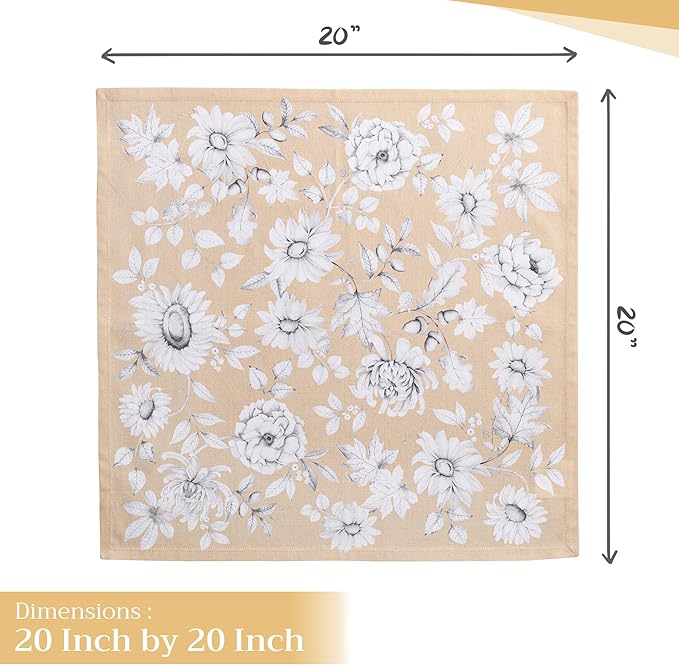 Maison d' Hermine Cloth Napkins Set of 4 100% Cotton - Image 4