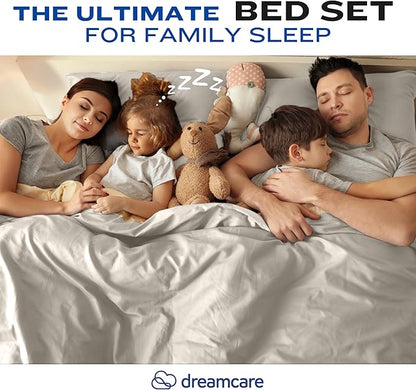 DREAMCARE King Size Sheets Set – 4 pcs Cooling Sheets – up to 21” Deep Pocket - Image 8