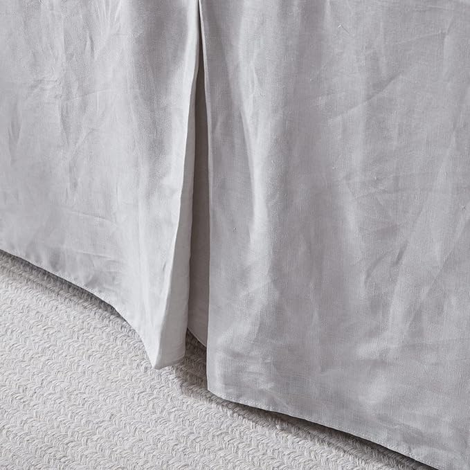 Simple&Opulence Premium Linen Bed Skirt Basic Style 18 inch Tailored Drop Dust - Image 6