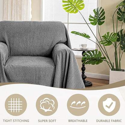 MYSKY HOME Chair Couch Covers Sectional Couch Covers - Image 2