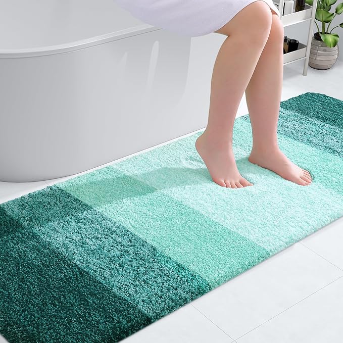 OLANLY Bathroom Runner Rugs 70x24, Extra Soft Absorbent Microfiber Bath Rugs by OLANLY