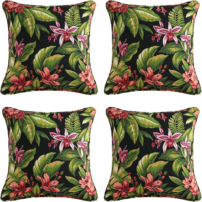 Outdoor Decorative Pillows Pack of 4 by Supdurplus