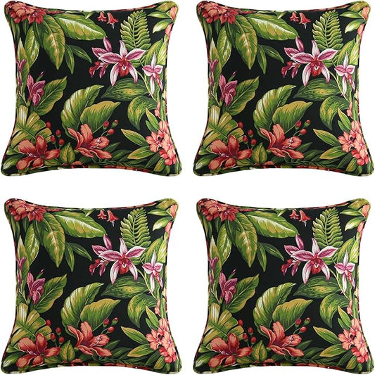 Outdoor Decorative Pillows Pack of 4 by Supdurplus
