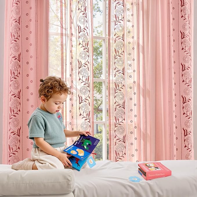 jinchan Winslow Sheer Curtains 63 Inch Length - Image 5