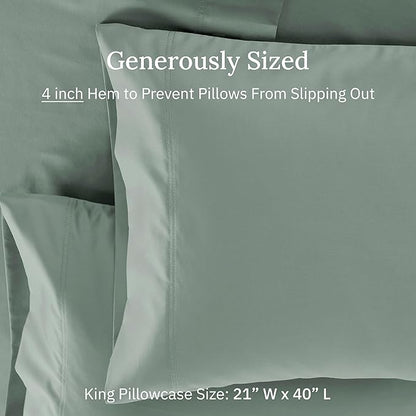 CALIFORNIA DESIGN DEN Luxuriously Soft Hotel Quality 600 Thread Count, 100% - Image 5
