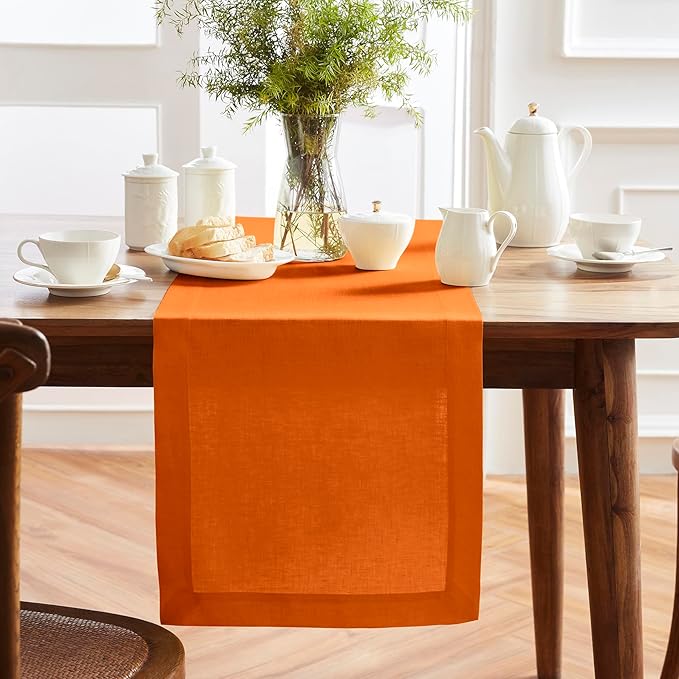 Solino Home Linen Table Runner 120 Inches Long by SolinoHome