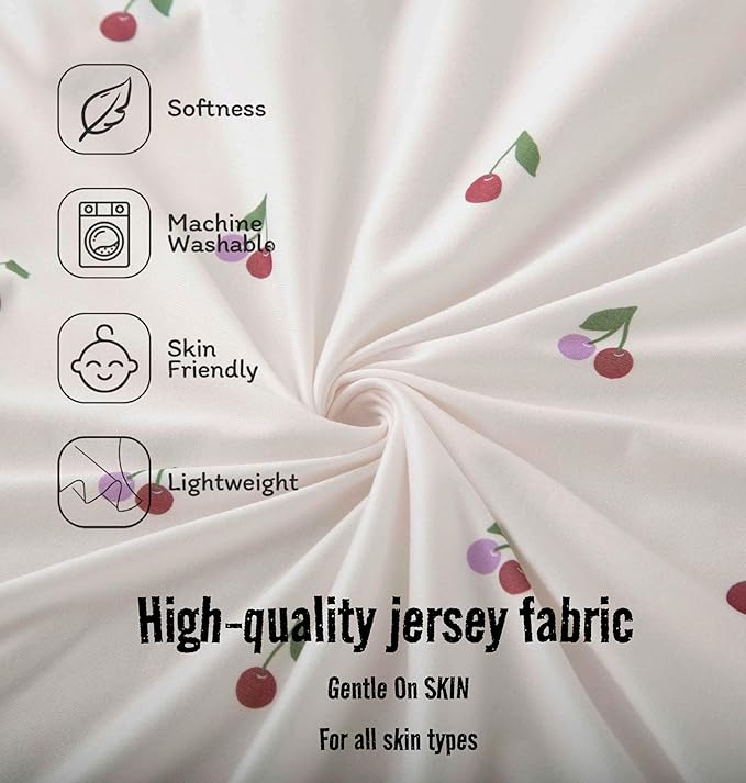 SDY Jersey Cherry Bassinet Sheets - Image 4