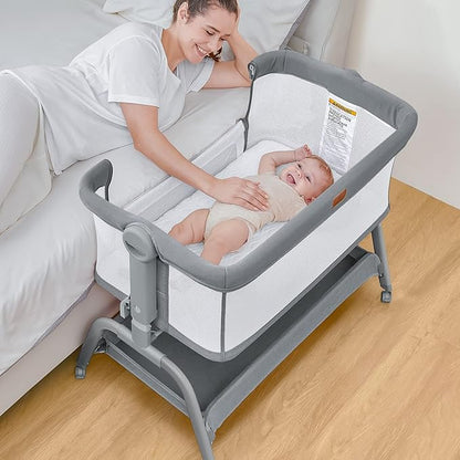 BabyBond Baby Bassinet, 3 in 1 Bassinet Bedside Sleeper by BabyBond