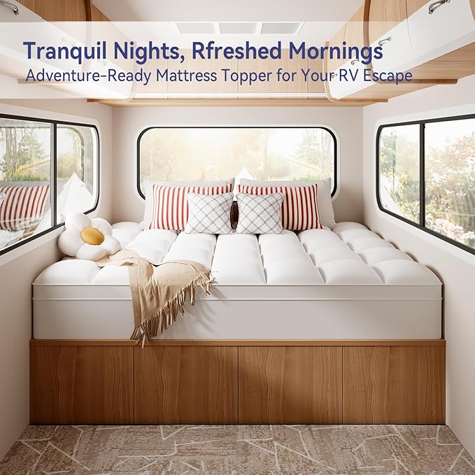 ELEMUSE RV Short Queen Mattress Topper - Image 6