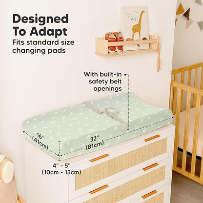 2-Pack Organic Changing Pad Covers - Image 4