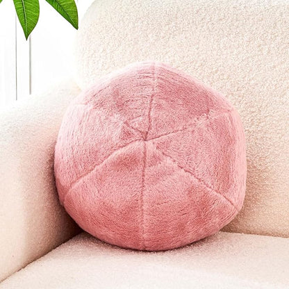 Uvvyui Dusty Pink Ball Pillow, Ball Shaped Pillow Plush Cushion by Uvvyui