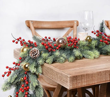 DearHouse 6Foot Artificial Pine Garland - Image 3