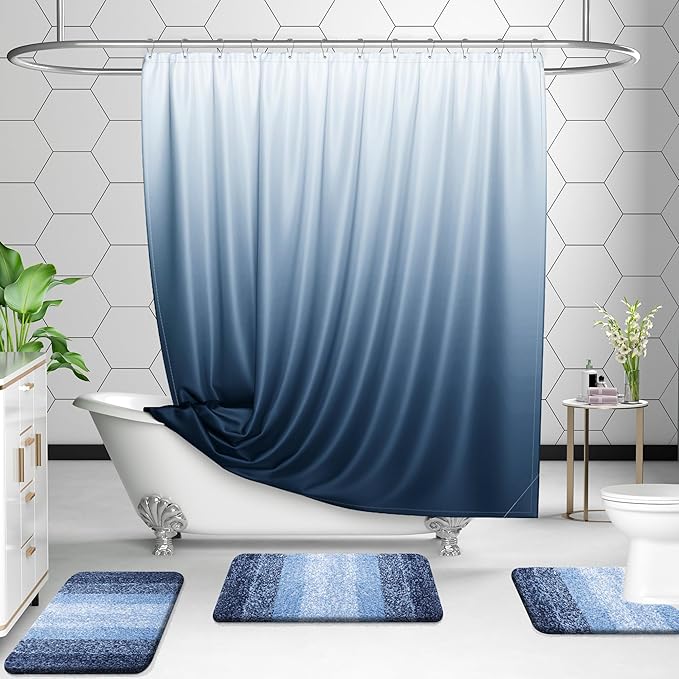 OLANLY Luxury Toilet Rugs U-Shaped 24x20, Extra Soft and Absorbent Microfiber - Image 2
