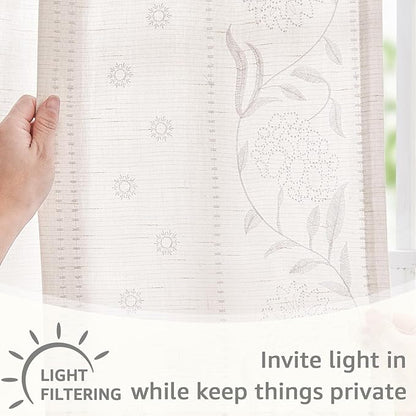 jinchan Winslow White Linen Curtains - Image 5