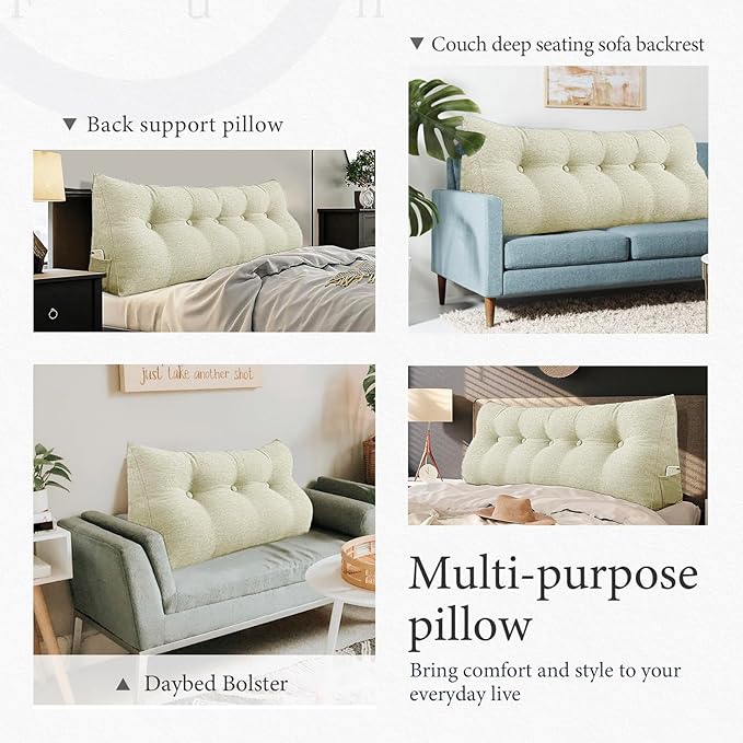 10 lbs Thickened Headboard Pillow Wedge Pillow Headboard Reading Pillow Bed - Image 4
