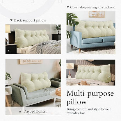 10 lbs Thickened Headboard Pillow Wedge Pillow Headboard Reading Pillow Bed - Image 4
