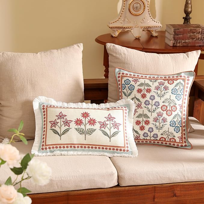 Blue Throw Pillow Covers, Cottage Rustic Farmhouse - Image 5