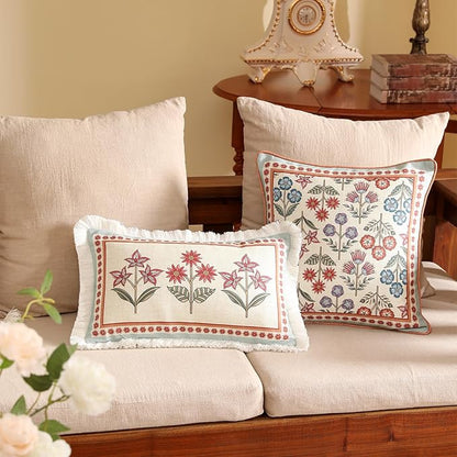 Blue Throw Pillow Covers, Cottage Rustic Farmhouse - Image 5