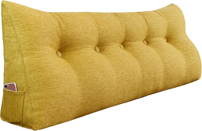11 lbs Thickened Headboard Pillow Wedge Pillow Headboard Reading Pillow Bed by Rucener