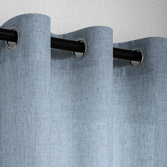 Pitalk Pale Blue Curtains 54 Inch Length - Image 5